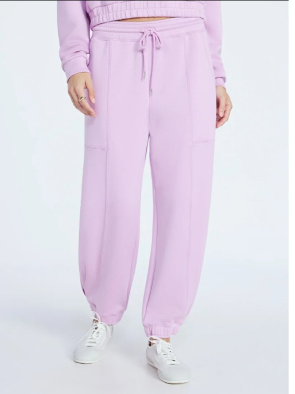 BNWT SCOOP ultra soft Scubaknit Barrel Pants cotton rose (L)